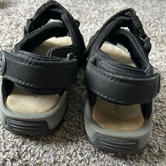 St. John’s Bay men’s heavy duty black sandals size 10 - Picture 6 of 8